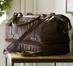 Saddle Leather Weekender Bag